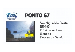 Ponto 67 Ponto 67